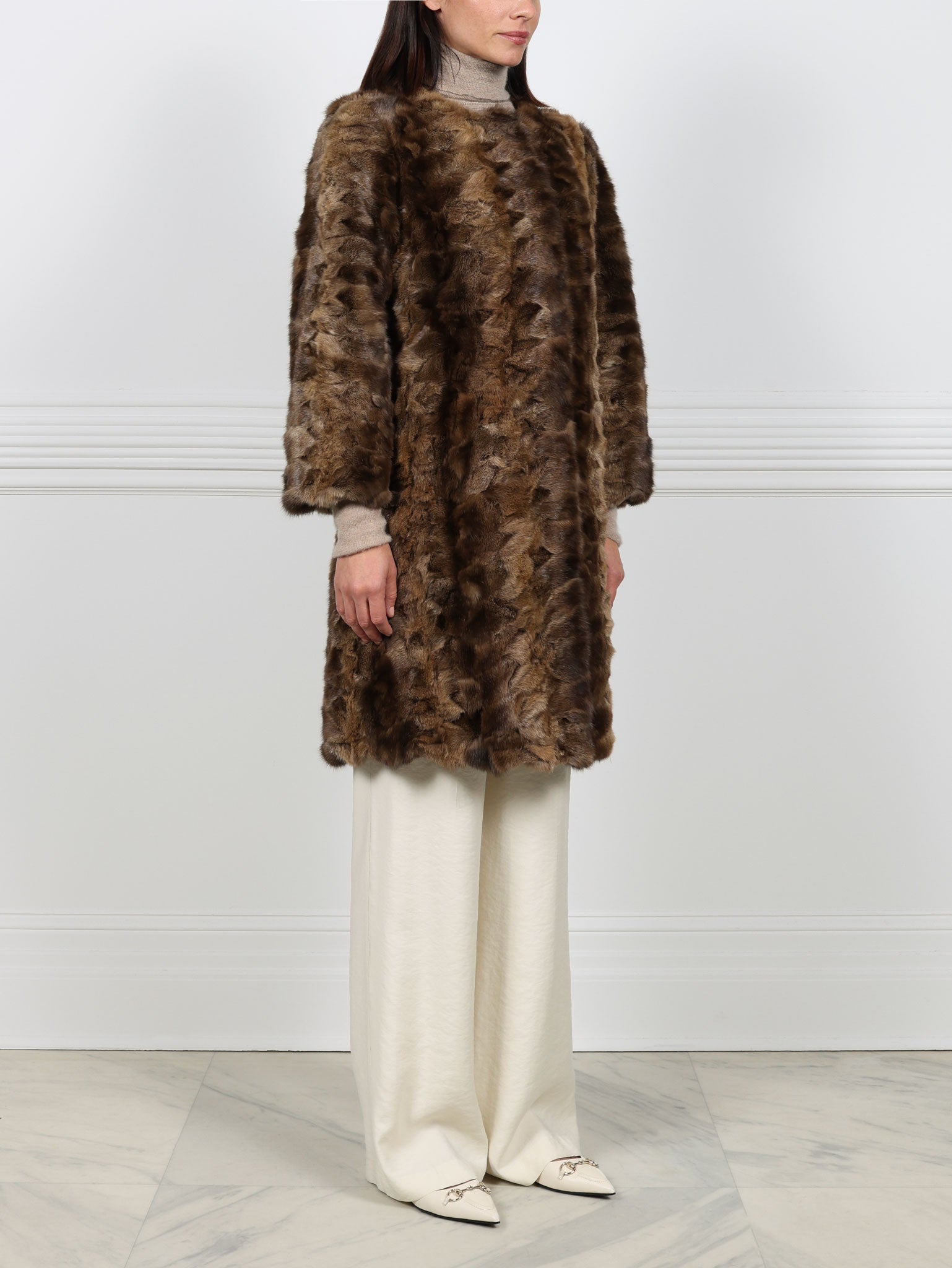 Upcycled  Sable Fur Coat