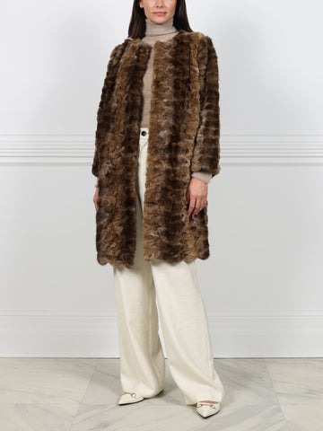 Upcycled  Sable Fur Coat