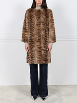 Upcycled Golden Sable Fur Coat
