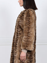 Upcycled Golden Sable Fur Coat
