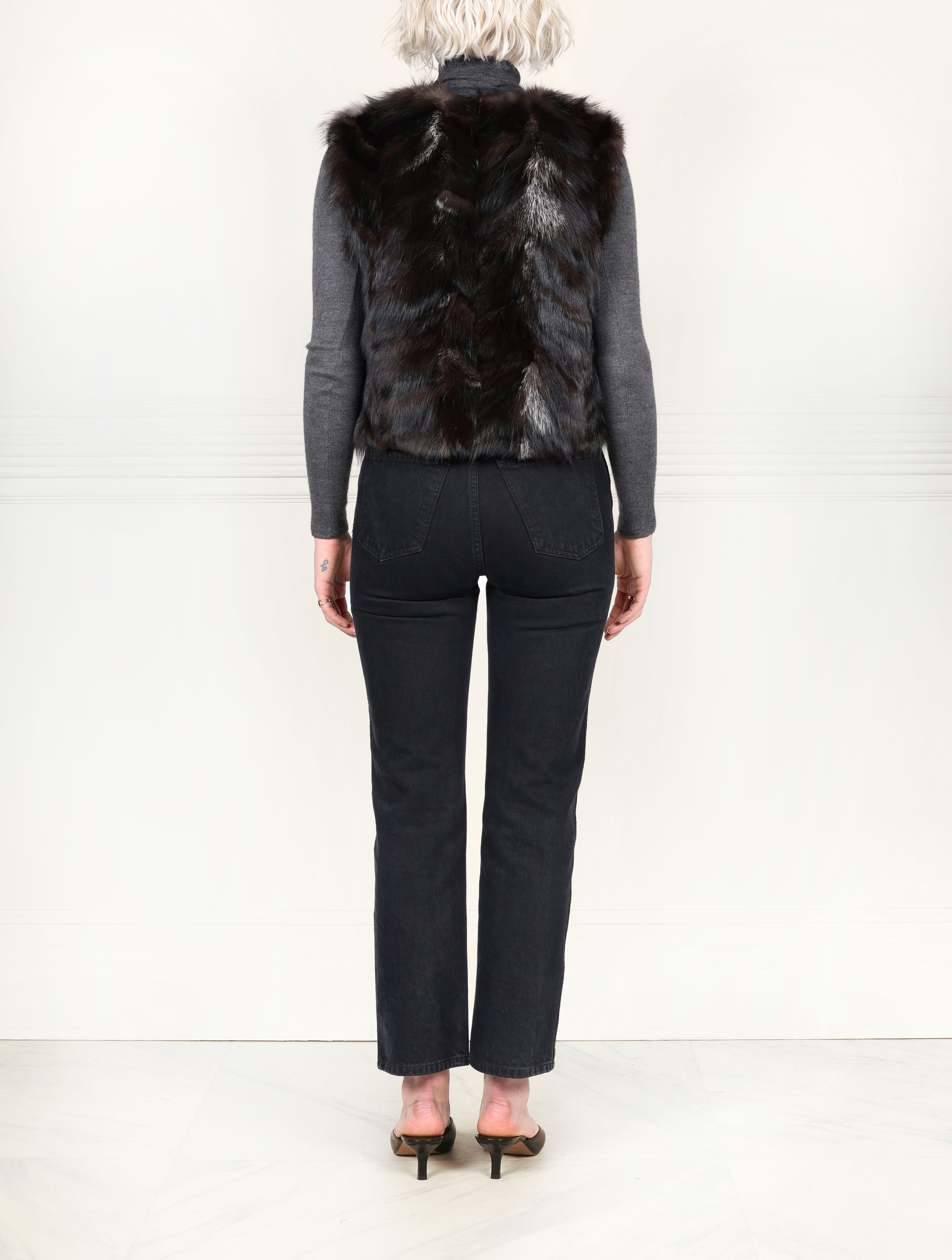 Fox Fur Patchwork Vest (NEW)