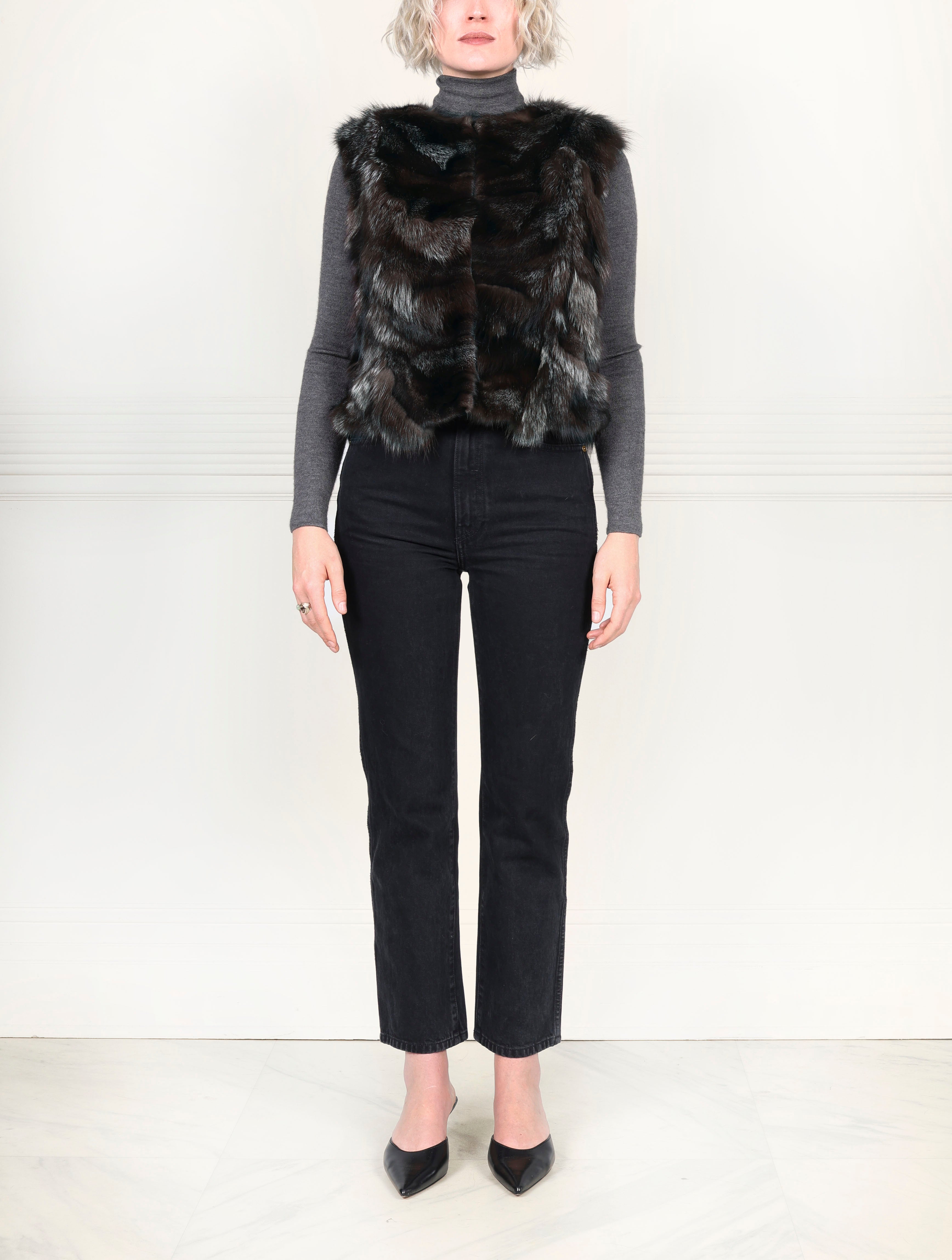 Fox Fur Patchwork Vest (NEW)