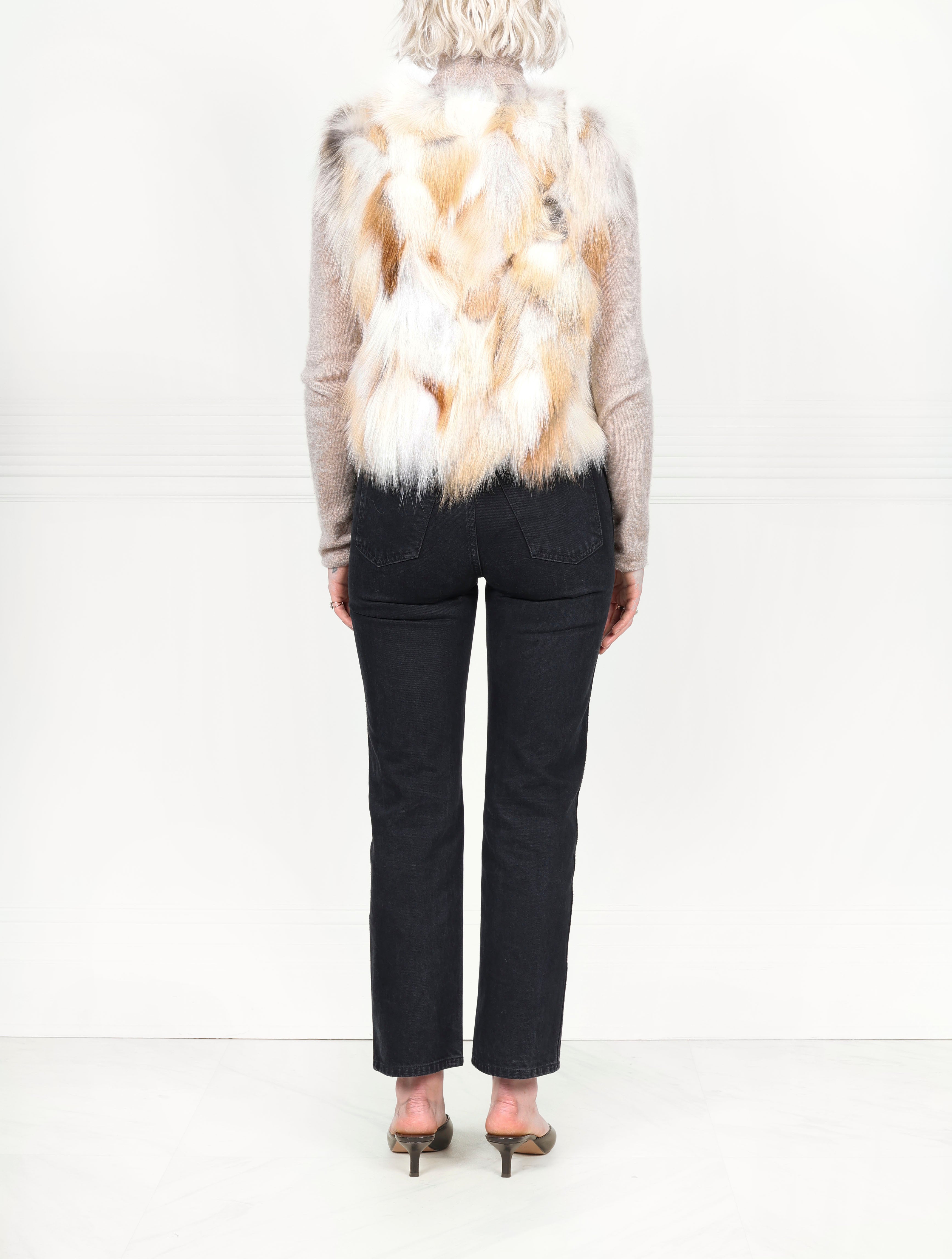 Fox Fur Patchwork Vest (NEW)