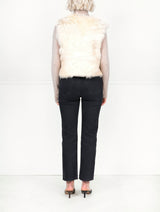 Upcycled Ivory Shearling Vest (NEW)