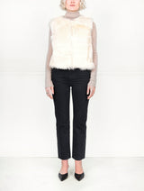 Upcycled Ivory Shearling Vest (NEW)