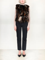 Fox Fur Patchwork Vest (NEW)
