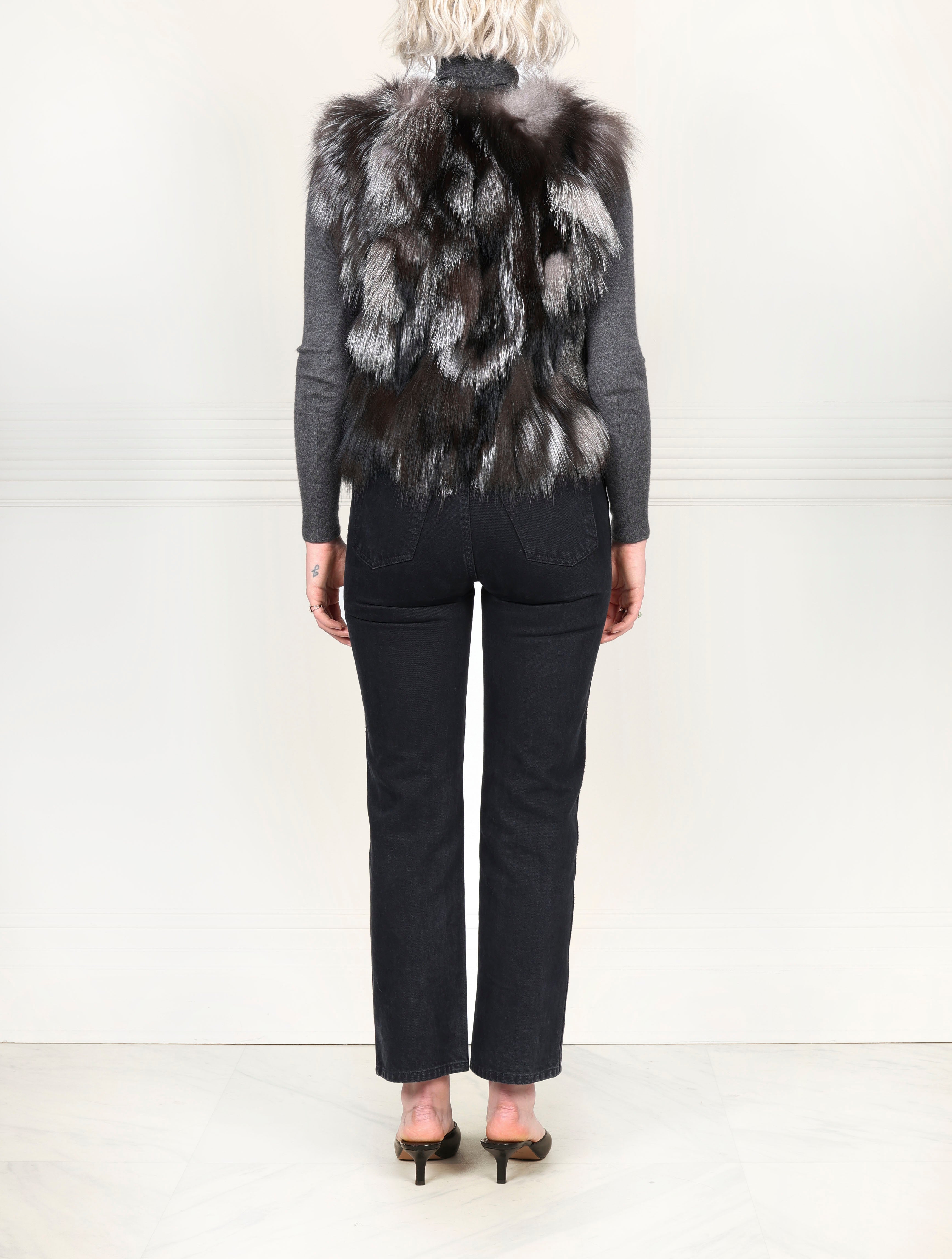 Fox Fur Patchwork Vest (NEW)