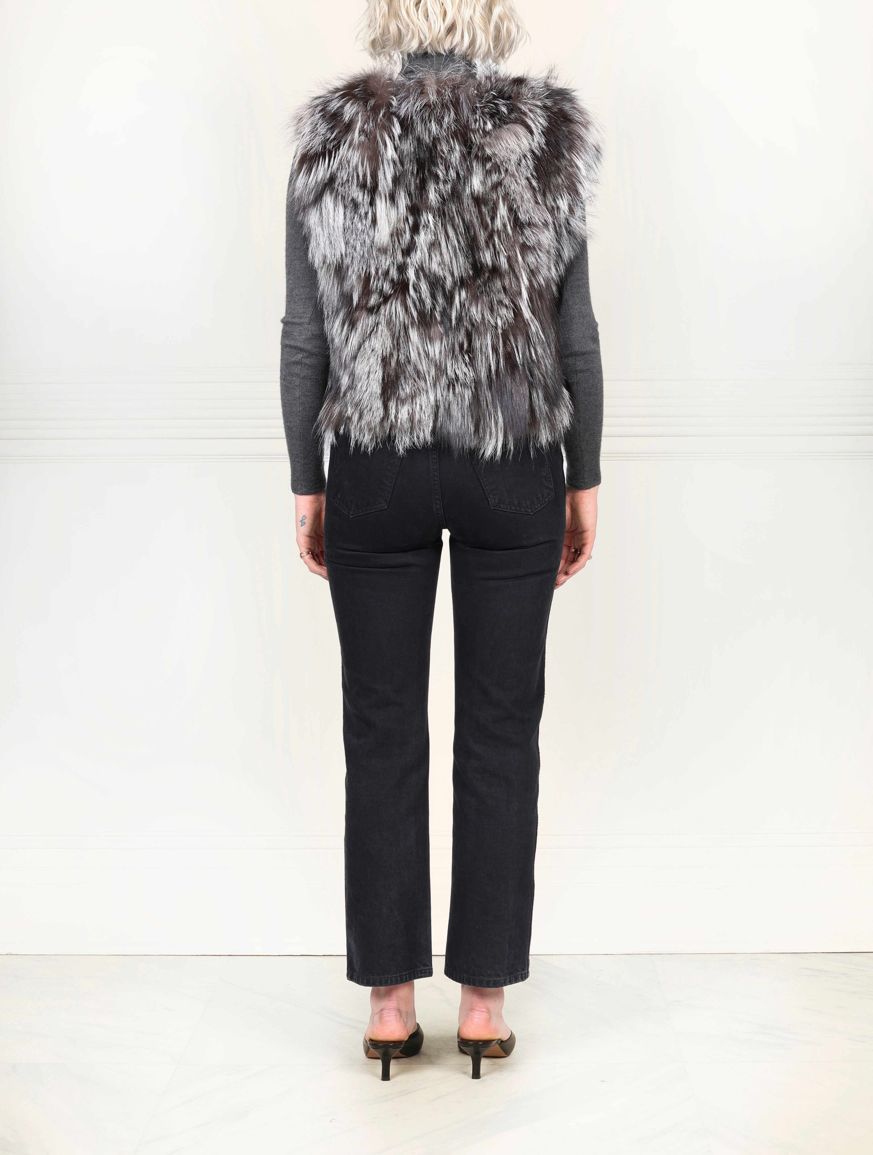 Fox Fur Patchwork Vest (NEW)