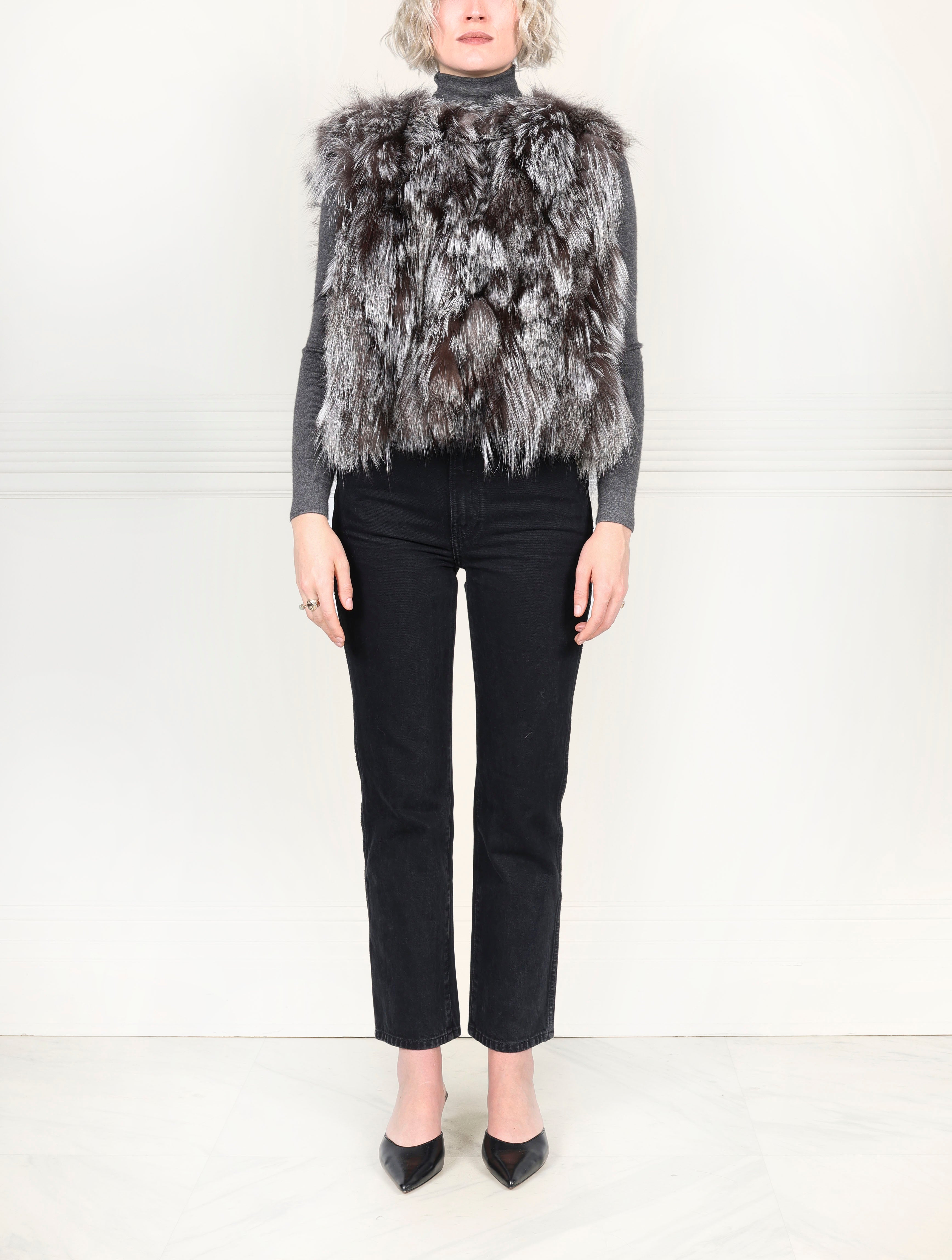 Fox Fur Patchwork Vest (NEW)