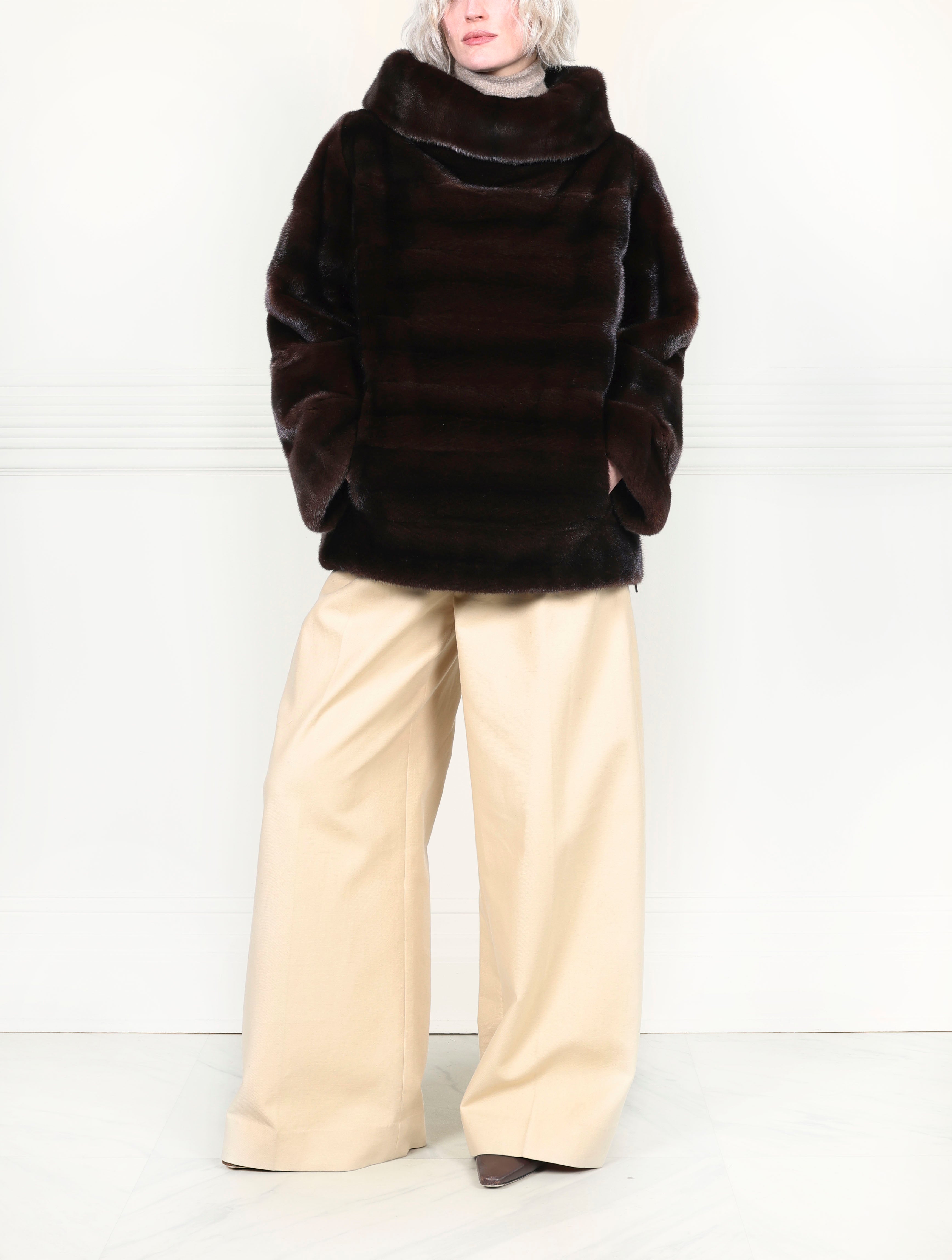The Huntington Mink Fur Pullover