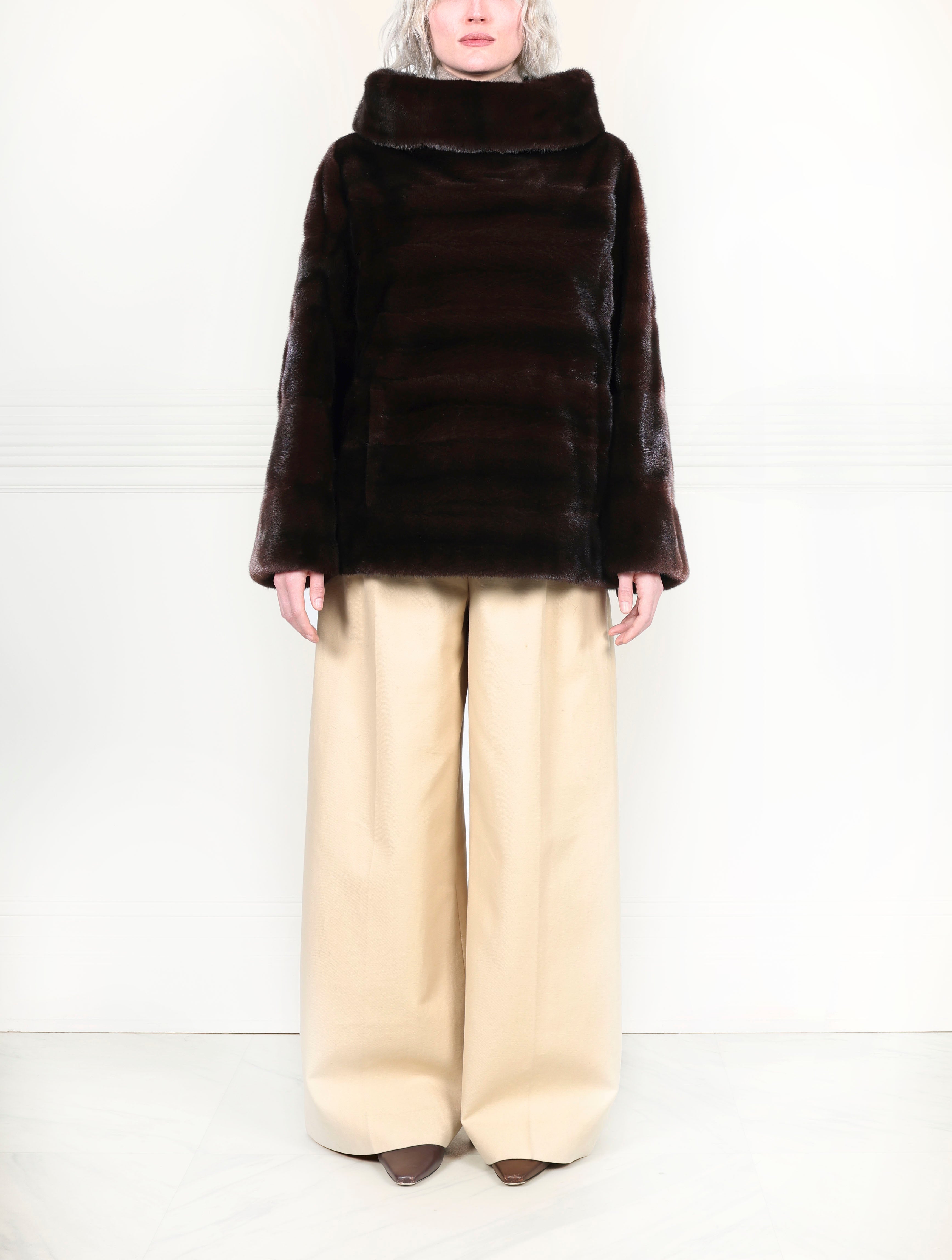 The Huntington Mink Fur Pullover