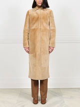 Camel Shearling Coat