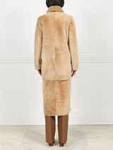 Camel Shearling Coat