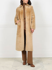 Camel Shearling Coat