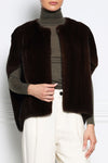 The Frances Mink Fur Cocoon Vest