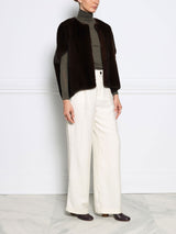 The Frances Mink Fur Cocoon Vest