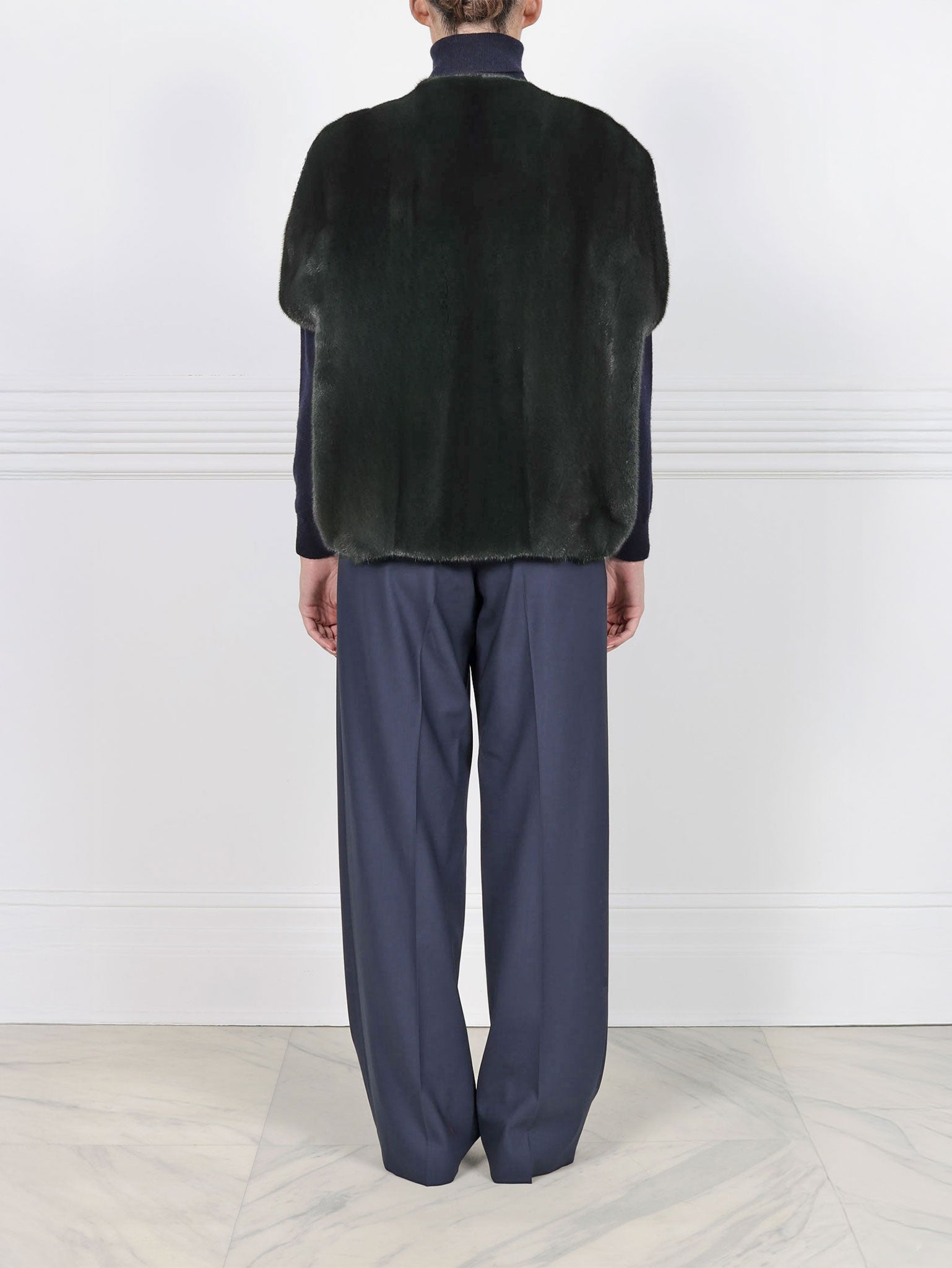 The Frances Mink Fur Cocoon Vest