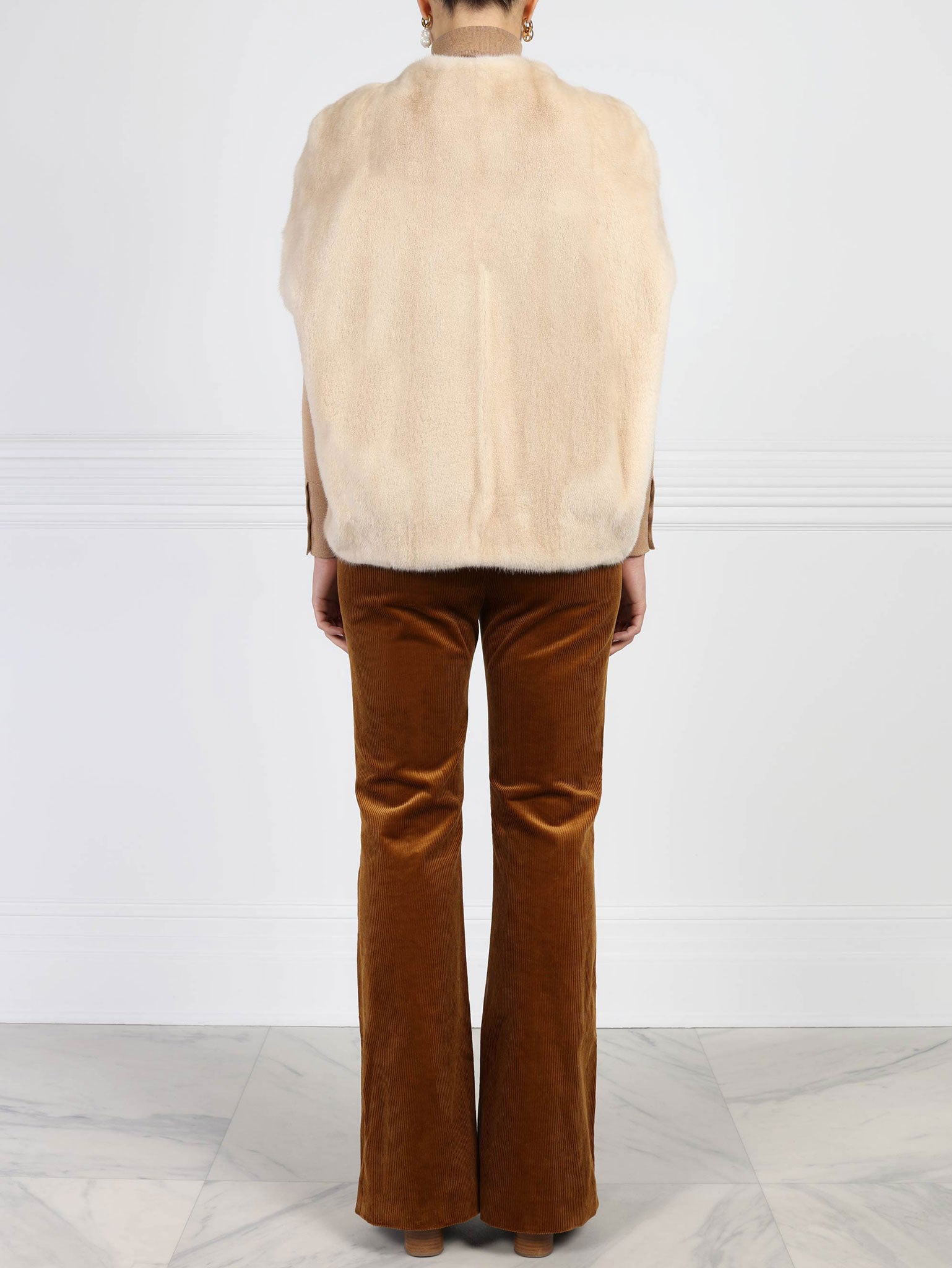 The Frances Mink Fur Cocoon Vest