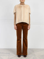 The Frances Mink Fur Cocoon Vest