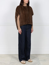 The Frances Knitted Mink Fur Cocoon Vest