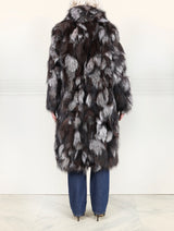 Upcycled Patchwork Fox Fur Coat