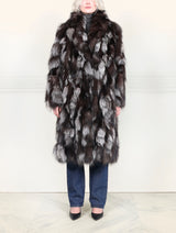 Upcycled Patchwork Fox Fur Coat