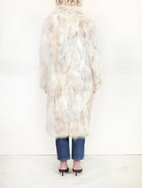 Upcycled Patchwork Coyote Fur Coat