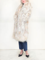 Upcycled Patchwork Coyote Fur Coat