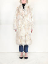 Upcycled Patchwork Coyote Fur Coat