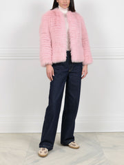 The Coral Dust Fur Jacket