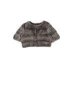 The Stratus Horizontal Mink Fur Shrug