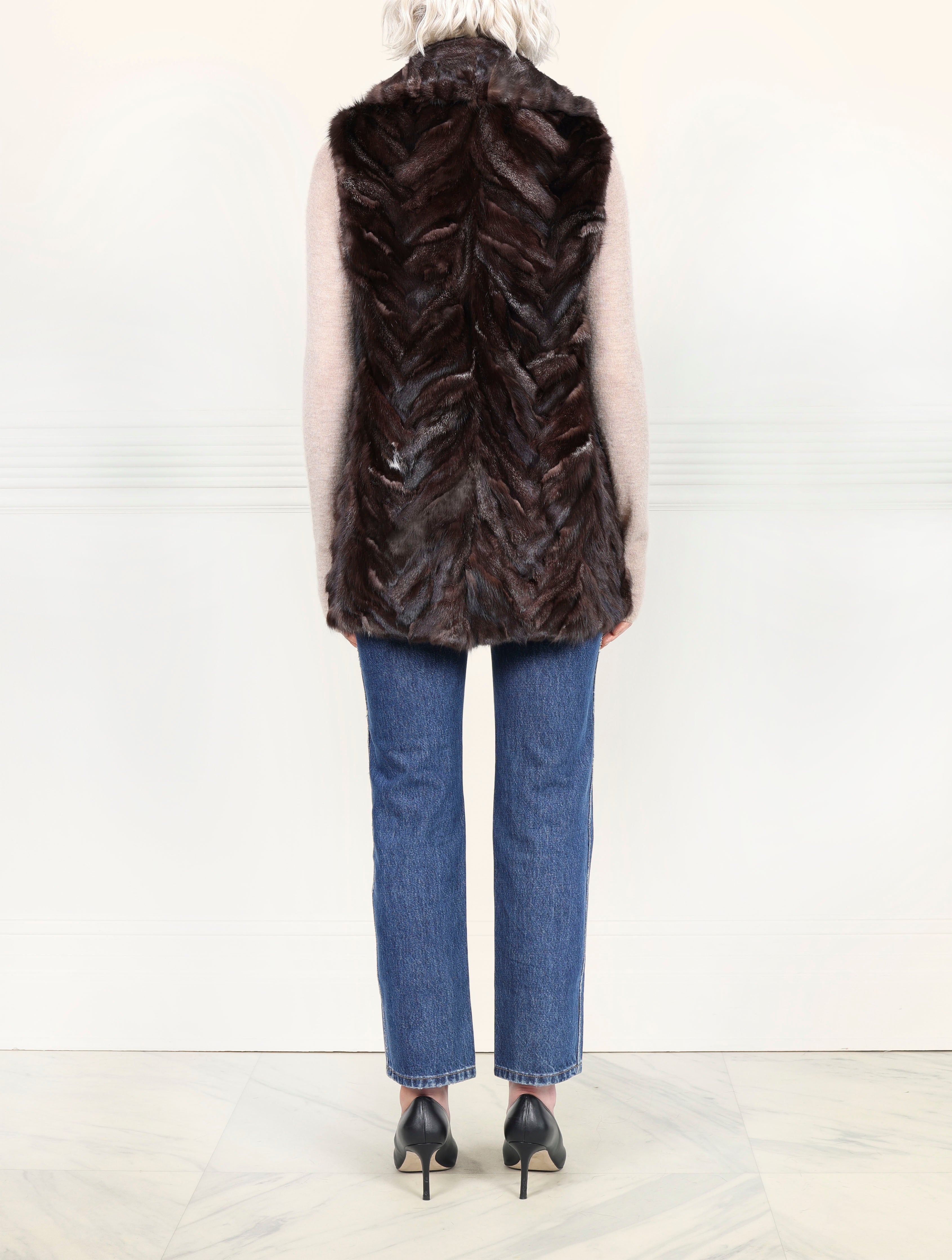 Fox Fur Upcycled Vest