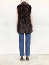 Fox Fur Upcycled Vest