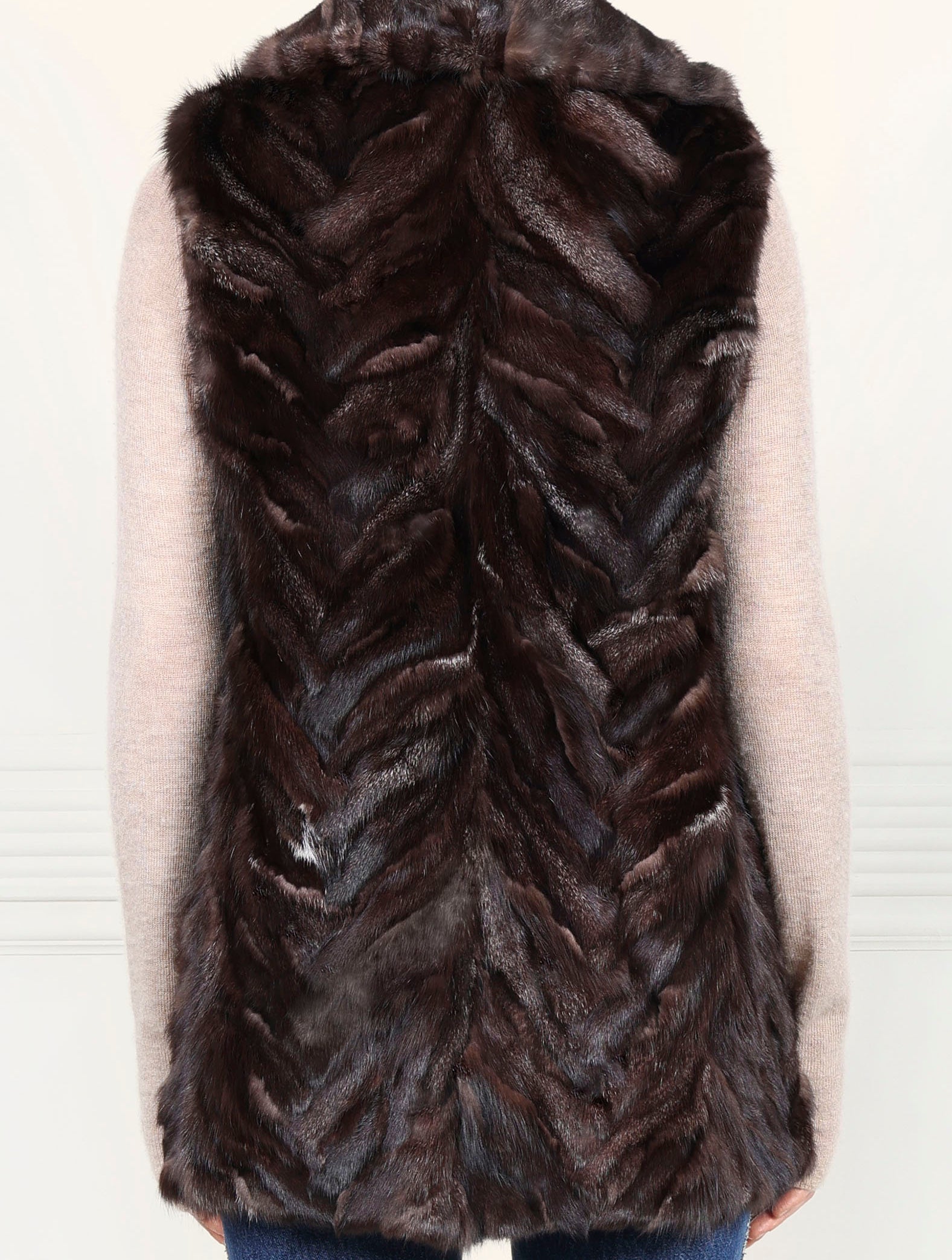 Fox Fur Upcycled Vest