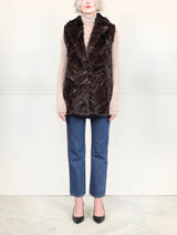 Fox Fur Upcycled Vest