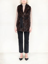 Fox Fur Upcycled Vest