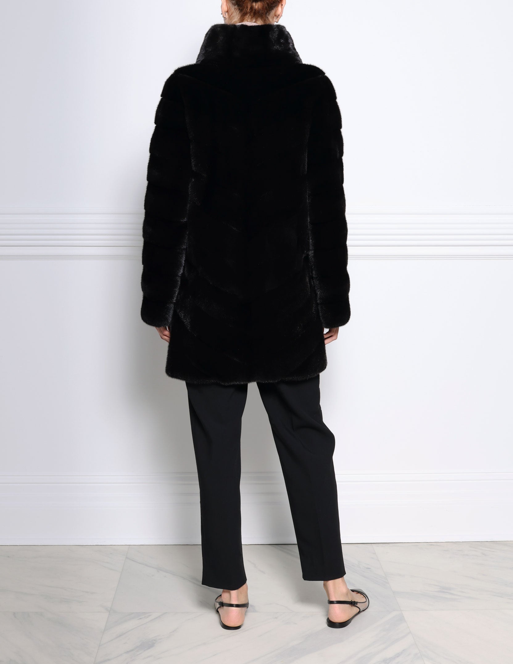 2481-BLACK-DIAGONAL-MINK-COAT-FUNNEL-COLLAR