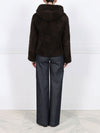 The Martine Brown Upcycled Shearling Hooded Jacket