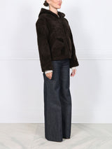 The Martine Brown Upcycled Shearling Hooded Jacket