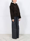 The Martine Brown Upcycled Shearling Hooded Jacket
