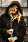 The Martine Brown Upcycled Shearling Hooded Jacket