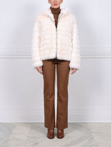 The Sarah Sable Fur Hooded Jacket