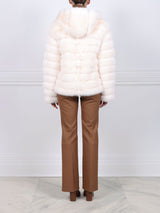 The Sarah Sable Fur Hooded Jacket