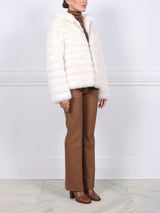 The Sarah Sable Fur Hooded Jacket