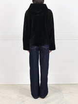 The Hoodie Jacket in Sheared Mink