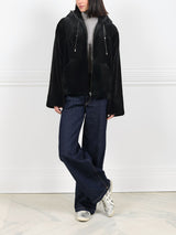 The Hoodie Jacket in Sheared Mink