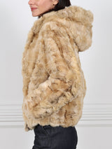 Upcycled Sable Hooded Jacket