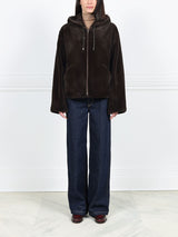 The Hoodie Jacket in Sheared Mink