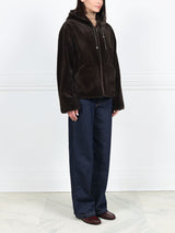 The Hoodie Jacket in Sheared Mink
