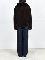 The Hoodie Jacket in Sheared Mink